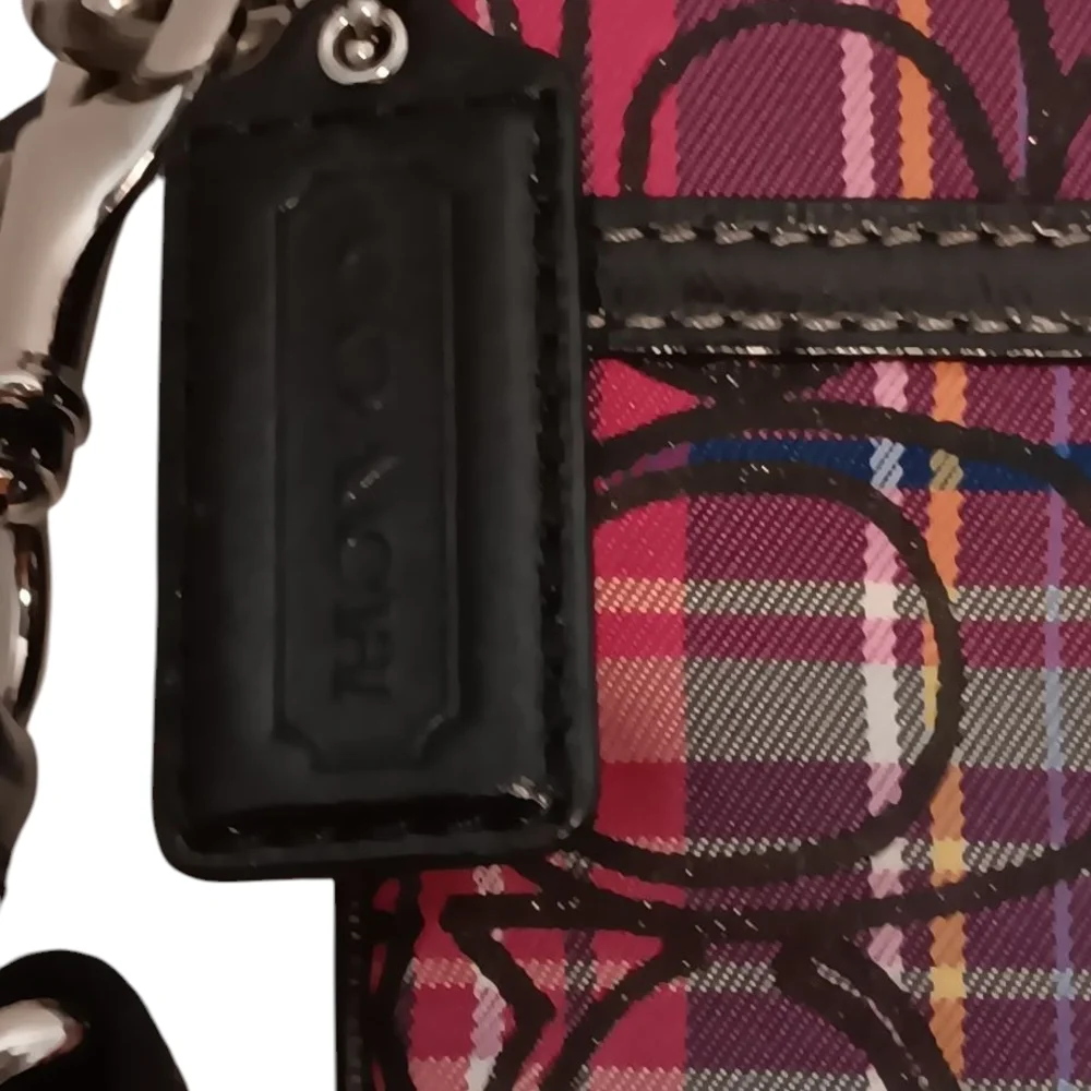 Coach Plaid Signature Crossbody Bag - Picture 3 of 8